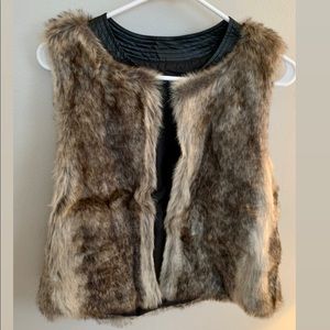Faux fur vest